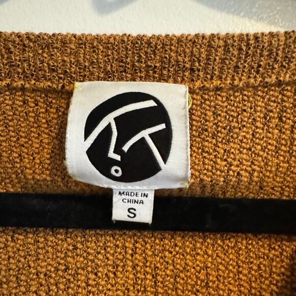 Yanyan Choi-Hung Colorblock Extra Long Sleeve Cardigan Button Chunky Yarn Sz S - Picture 6 of 10